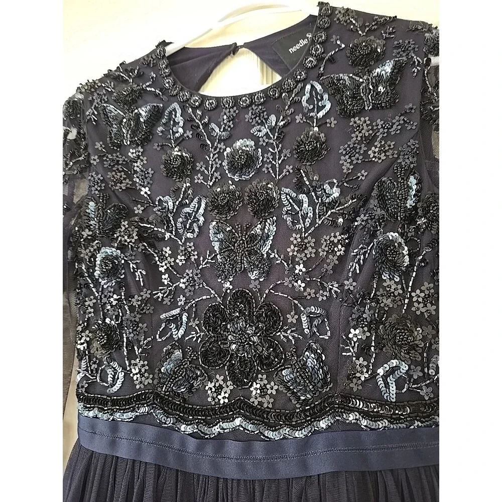 Needle & Thread Embellished Butterfly Gown Size US 2 - Picture 6 of 10